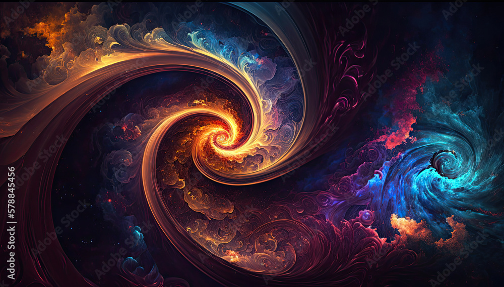 Obraz premium colorful light fog forms beautiful patterns, background image