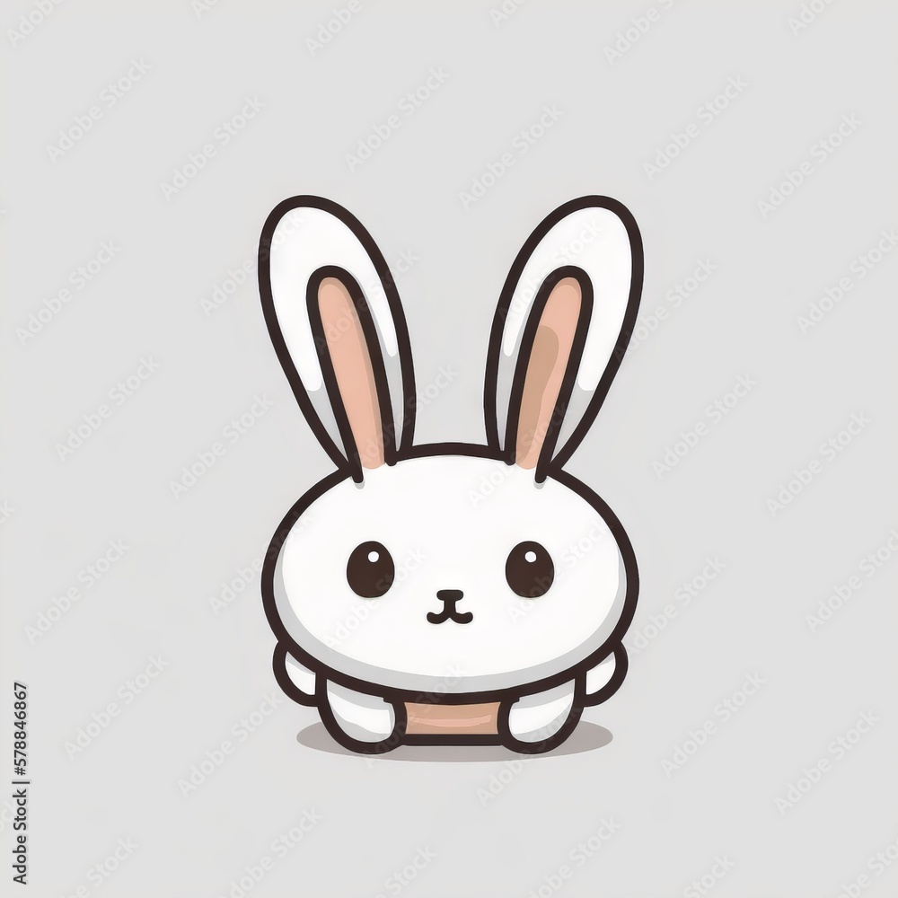 Cute Bunny Rabbit Hopping Towards You -- created using Generative AI Cute Bunny Rabbit Hopping Towards You -- created using Generative AI