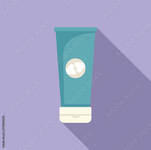 Arthritis cream tube icon flat vector. Pain joint. Medical disease