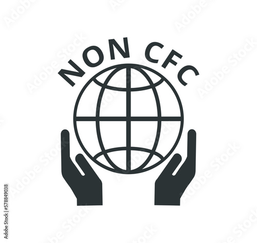 Monochromatic Non CFC icon. 