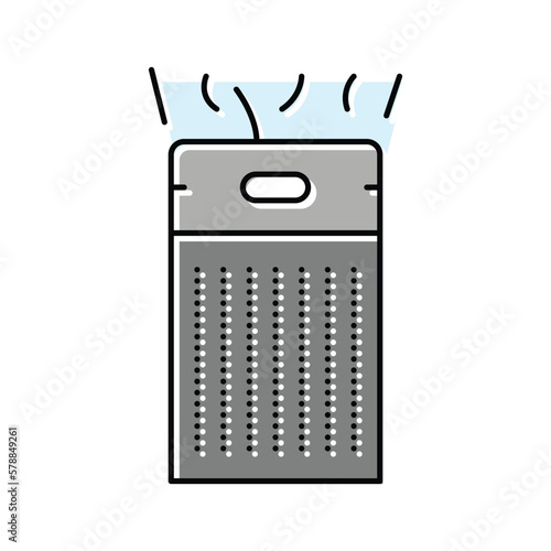 room air cleaner color icon vector illustration