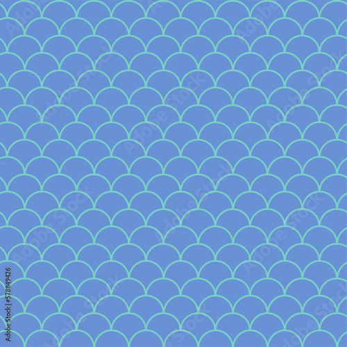 Fish scale seamless pattern