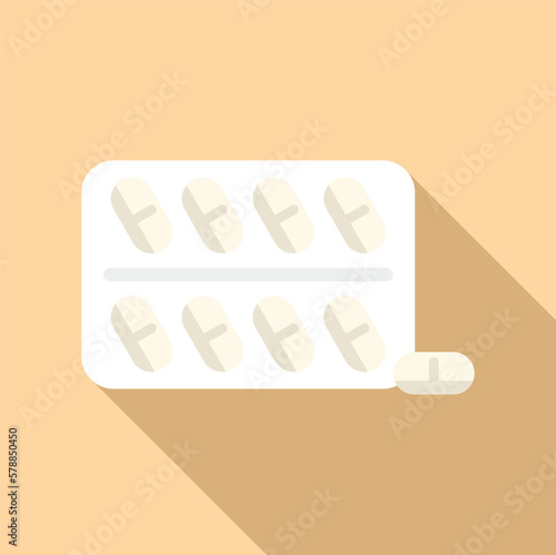 Capsule pills icon flat vector. Arthritis pain. Medical disease