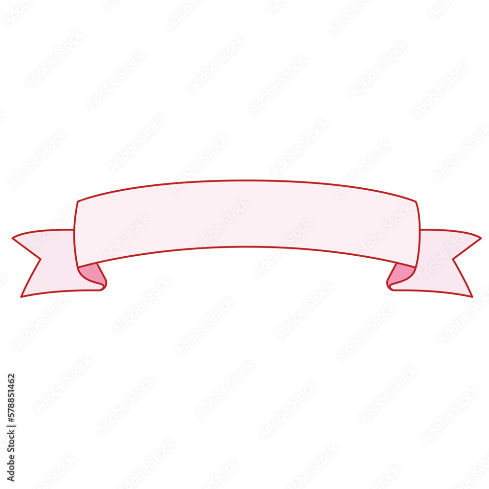 Simple Ribbon Vector Illustration Simple Ribbon Vector Illustration