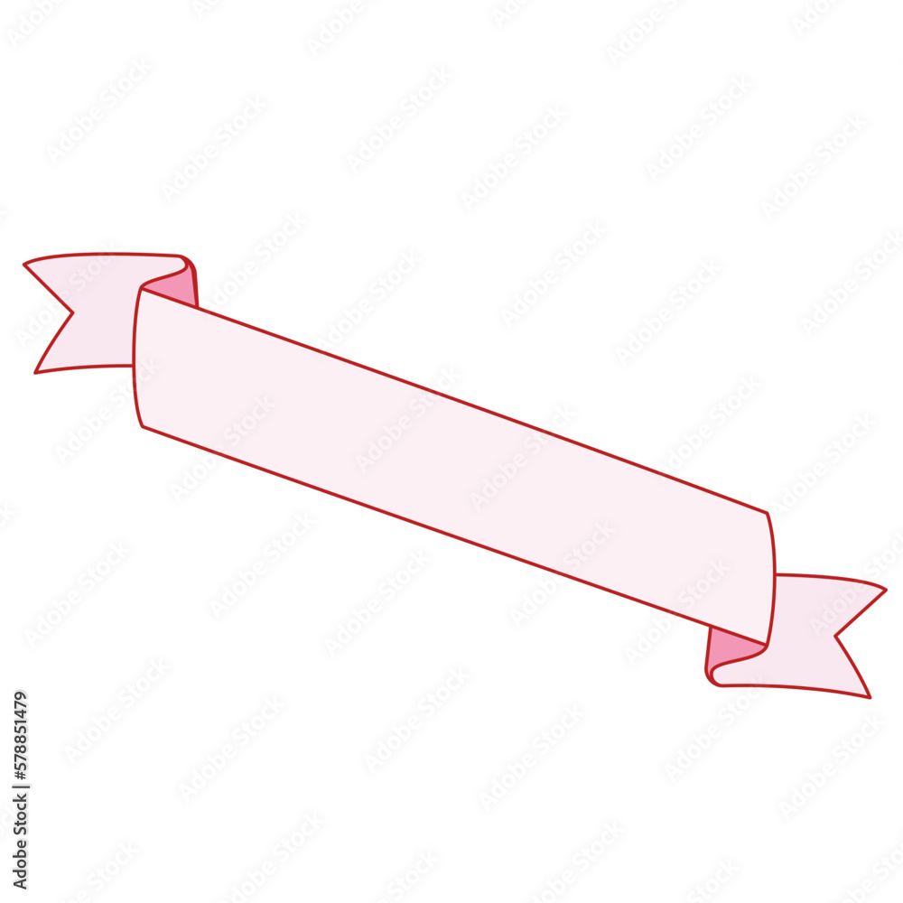 Simple Ribbon Vector Illustration Simple Ribbon Vector Illustration