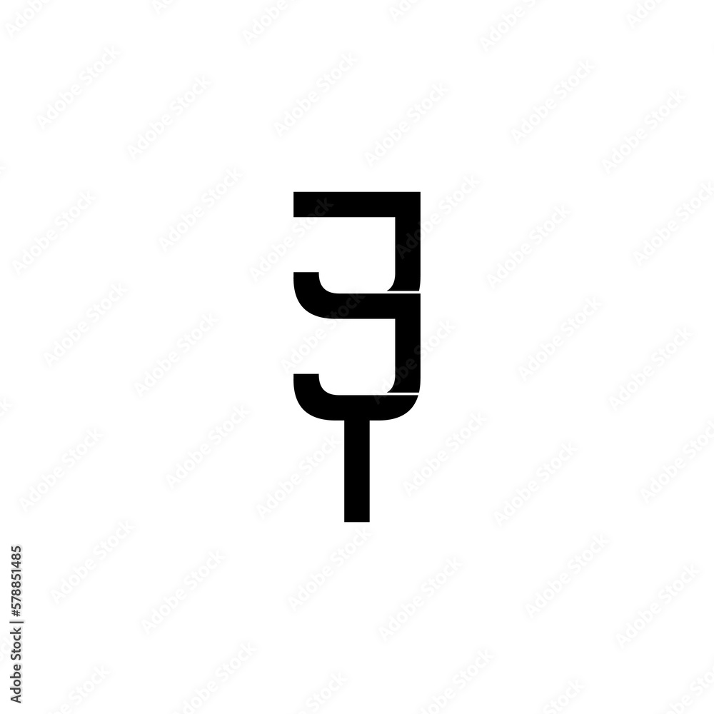 jjt initial letter monogram logo design jjt initial letter monogram logo design