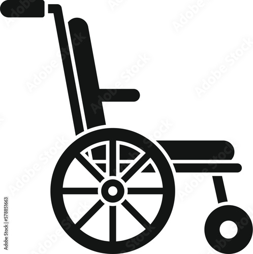 Arthritis wheelchair icon simple vector. Pain joint. Hand knee doctor