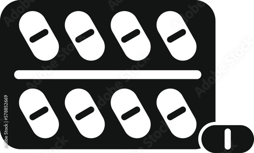Capsule pills icon simple vector. Arthritis pain. Medical disease