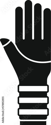 Hand treatment icon simple vector. Medical body. Doctor movement