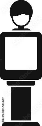 Medical image icon simple vector. Pain disease. Body treatment