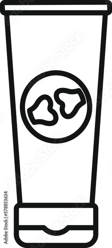 Arthritis cream tube icon outline vector. Pain joint. Medical disease