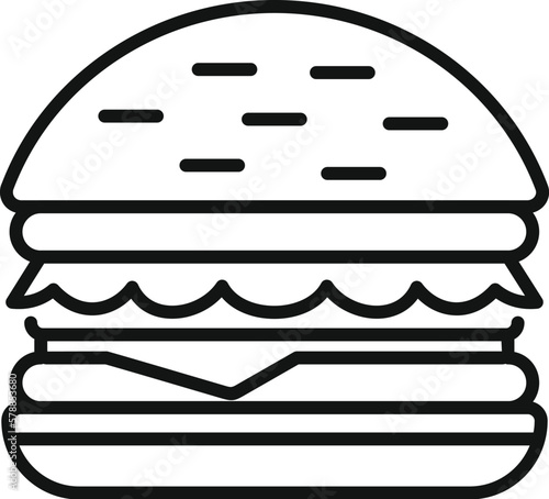 Burger disease icon outline vector. Pain joint. Medical doctor