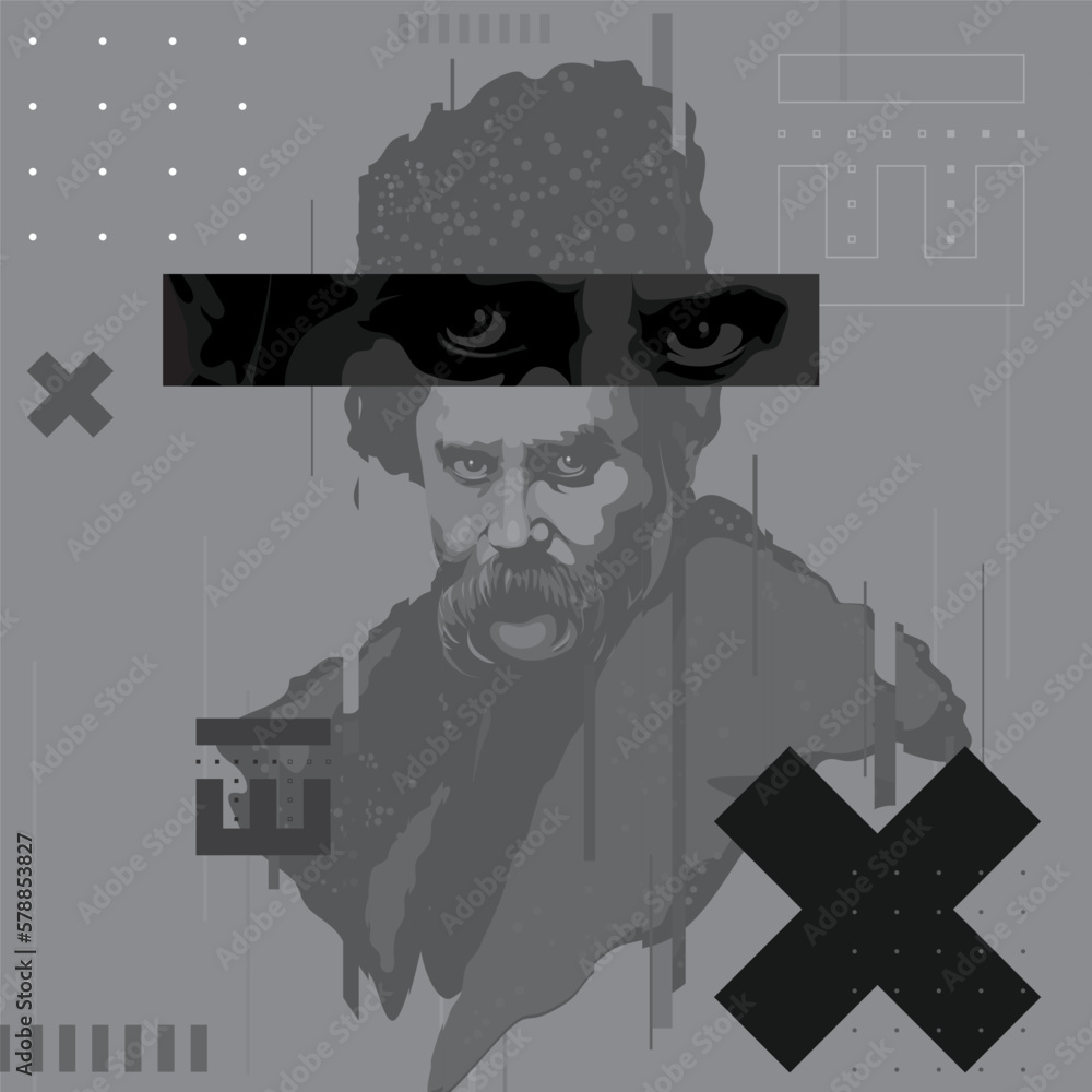 Modern Taras Shevchenko The Most Famous Ukrainian Poet Stock Vector modern-taras-shevchenko-the-most-famous-ukrainian-poet-stock-vector