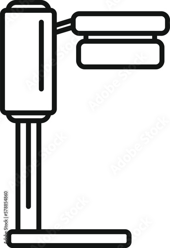 Medical device icon outline vector. Pain joint. Hospital injury