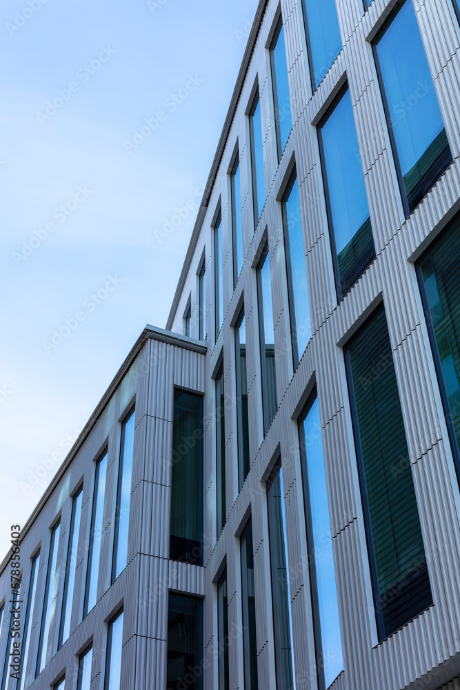Linköping city new building, Withe house, modern office building in the city Linköping city new building, Withe house, modern office building in the city