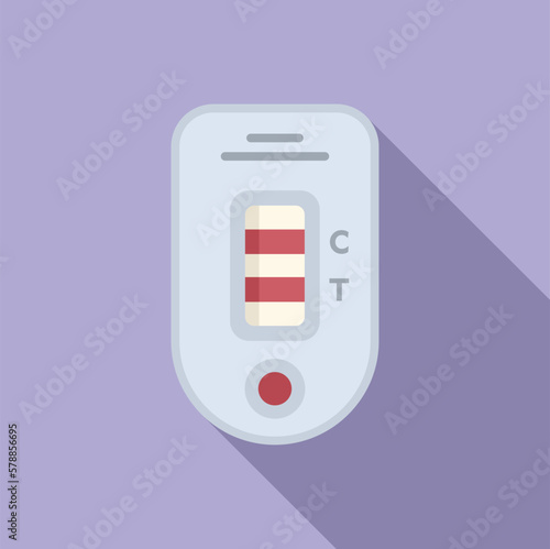 Free Download Check test icon flat vector. Nose sample. Nurse patient - GFXLoad