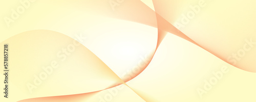 イエローの水の流れのようなウェーブ背景