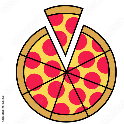 Pizza Party vector illustration 