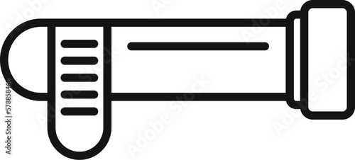 Blood test icon outline vector. Corona test. Check sample