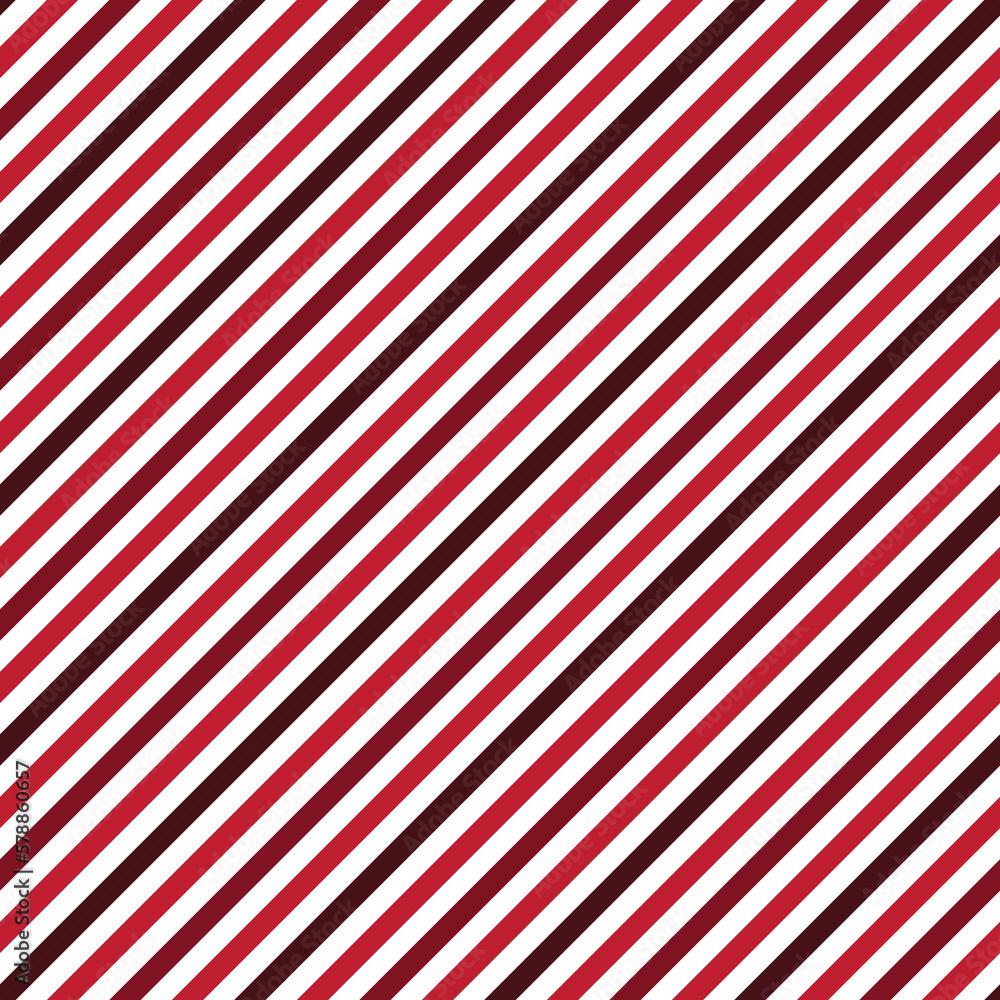 Naklejka premium Classic Diagonal Stripe Seamless Pattern - Traditional stripes repeating pattern design