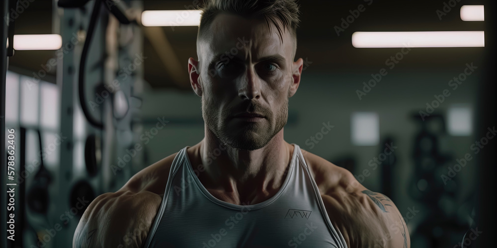 Strong Guy at the gym Strong Guy at the gym