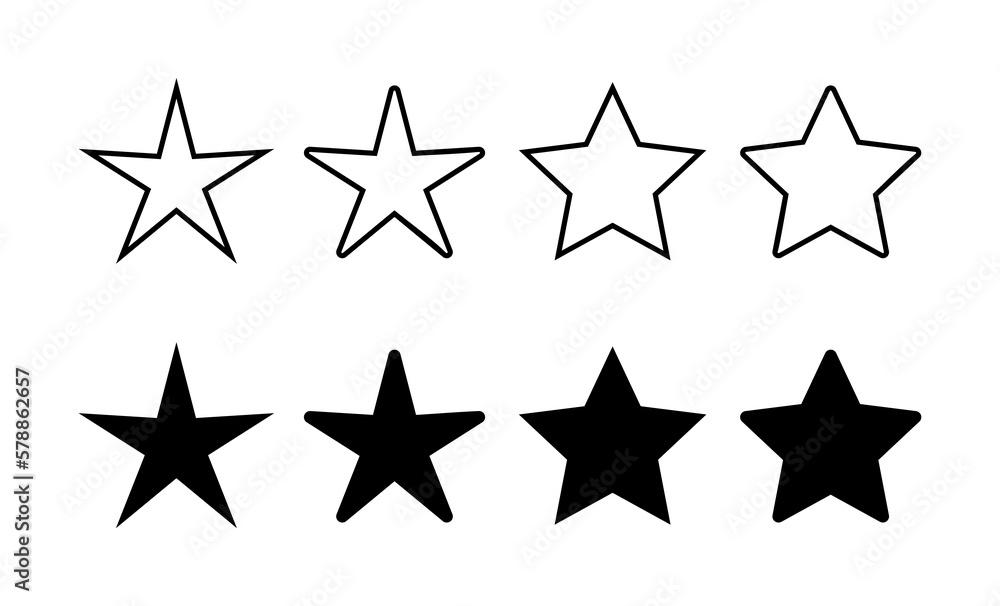 Star Icon vector for web and mobile app. rating sign and symbol. favourite star icon Star Icon vector for web and mobile app. rating sign and symbol. favourite star icon