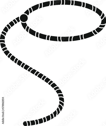 Sailor lasso icon simple vector. Cowboy rope. Rodeo cord