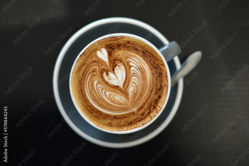 A cup of nice coffee at the cafe A cup of nice coffee at the cafe