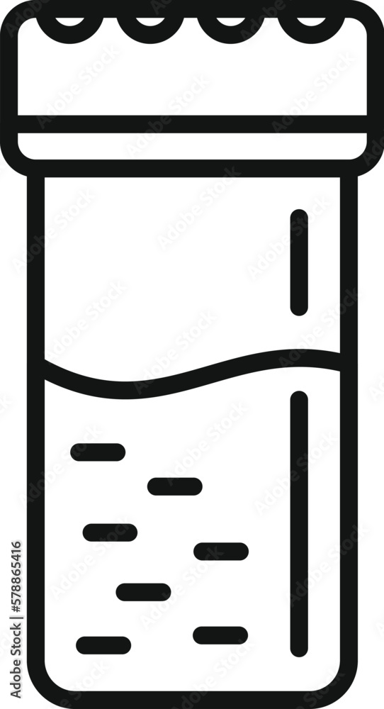 Powder paprika box icon outline vector. Sweet vegetable. Cooking food Powder paprika box icon outline vector. Sweet vegetable. Cooking food