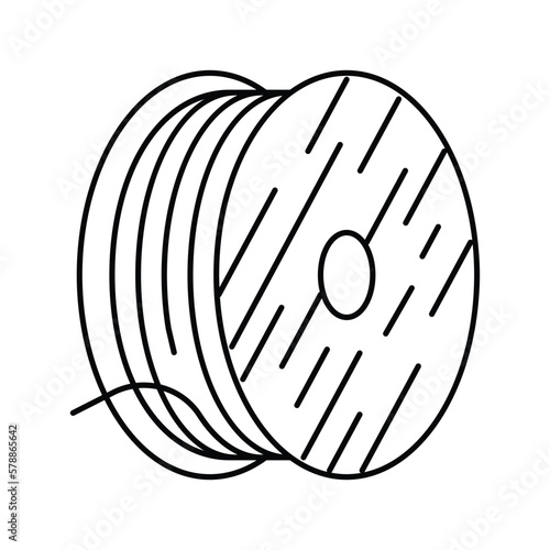 wire steel production line icon vector illustration