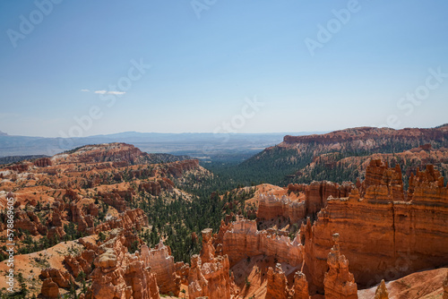 Beautiful scenic view inside Bryce Canyon National Park in Utah