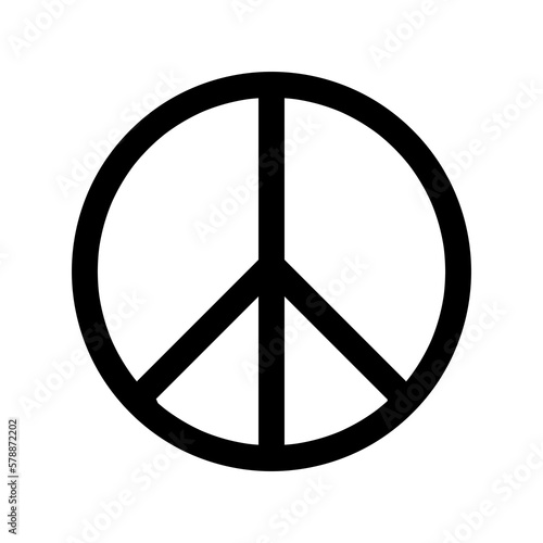 Peace icon symbol flat illustration on white background..eps