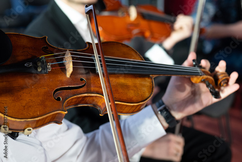 musician playing the violin