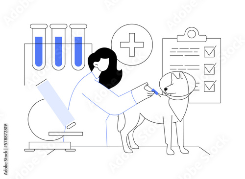 Vet clinic abstract concept vector illustration.