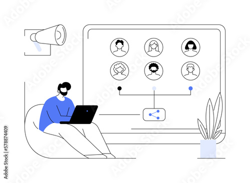 Customer persona abstract concept vector illustration.