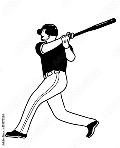 Player Baseball In Competition Tournament. Pitcher. Catcher. 