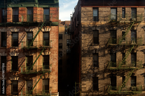Tenement buildings in New York City