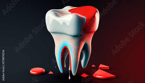 Pretty damaged teeth