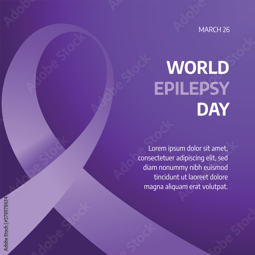 vector graphic of world epilepsy day good for world epilepsy day celebration. flat design. flyer design.flat illustration. photo