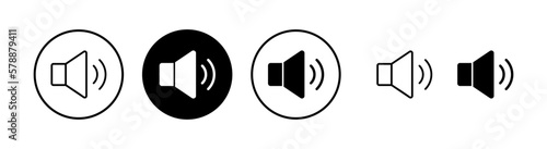 Speaker icon vector illustration. volume sign and symbol. loudspeaker icon. sound symbol