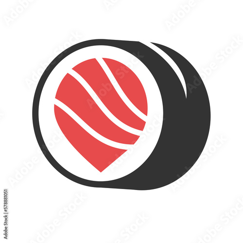 sushi logo template Icon Illustration Brand Identity.Isolated and flat illustration. Vector graphic