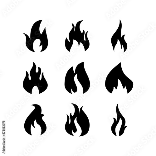flame icon or logo isolated sign symbol vector illustration - high quality black style vector icons
