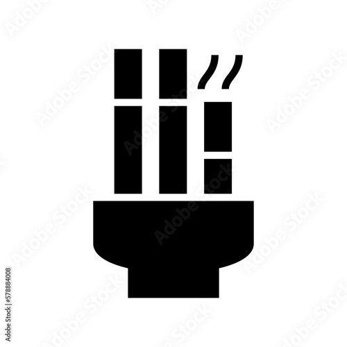 incense icon or logo isolated sign symbol vector illustration - high quality black style vector icons
