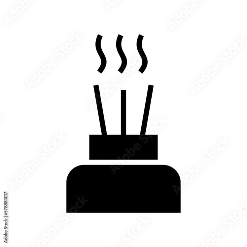 incense icon or logo isolated sign symbol vector illustration - high quality black style vector icons
