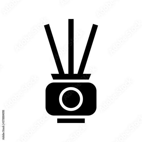 incense icon or logo isolated sign symbol vector illustration - high quality black style vector icons
