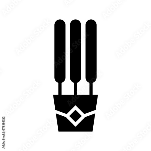 incense icon or logo isolated sign symbol vector illustration - high quality black style vector icons

