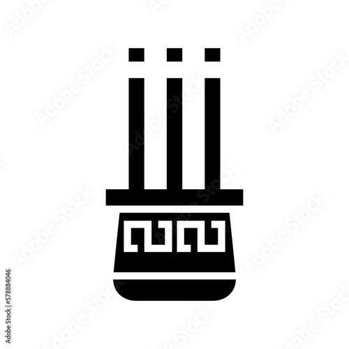 incense icon or logo isolated sign symbol vector illustration - high quality black style vector icons
