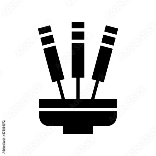 incense icon or logo isolated sign symbol vector illustration - high quality black style vector icons
