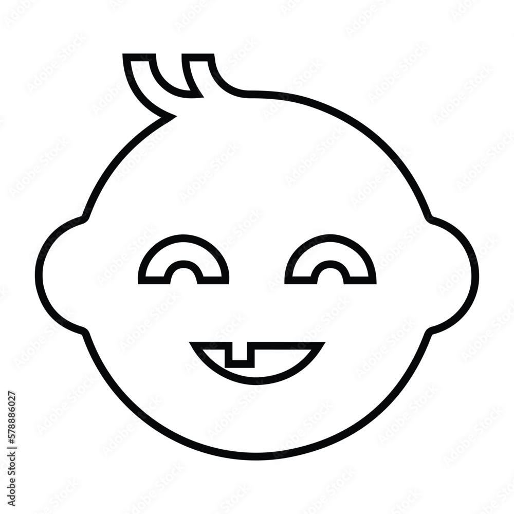 Obraz premium Baby, child, dental icon