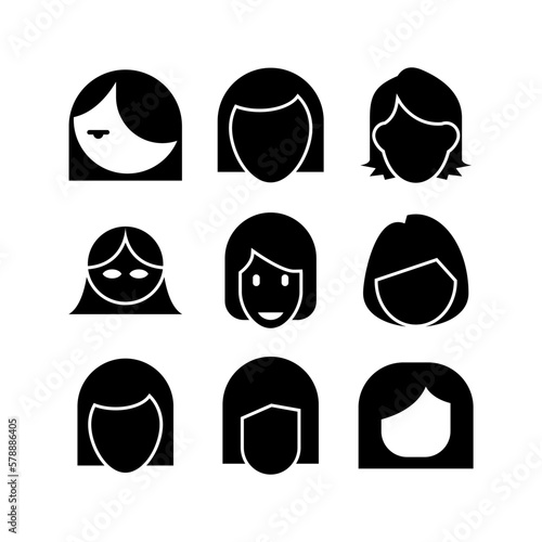 woman icon or logo isolated sign symbol vector illustration - high quality black style vector icons 